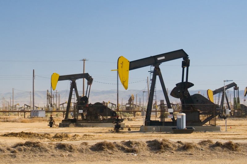 Oil field in California