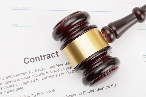 Gavel on contract