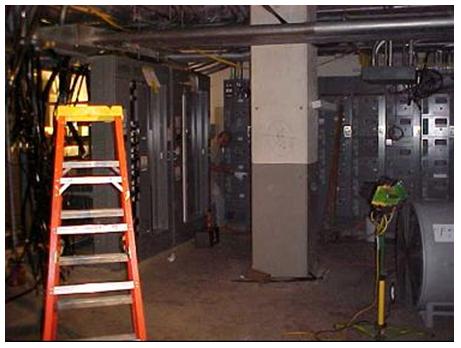 Electrical Room that was Fully Inundated as a Result of Tropical Storm Allison