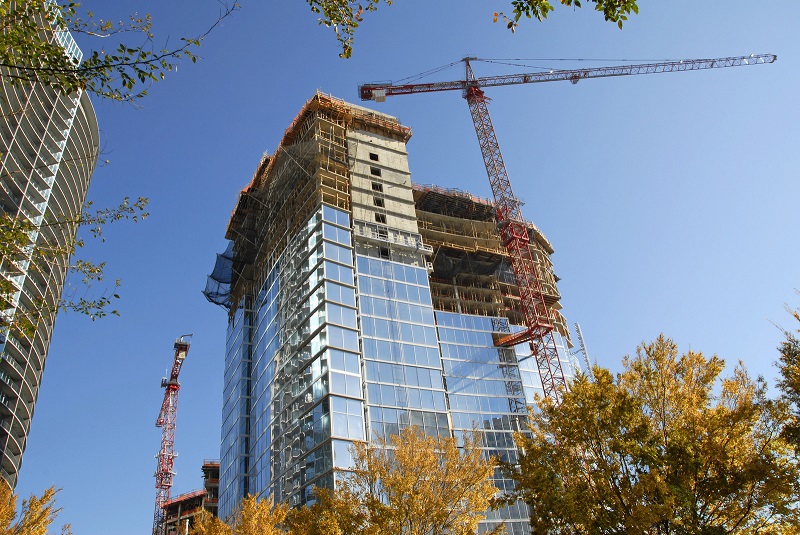 Skyscraper being built