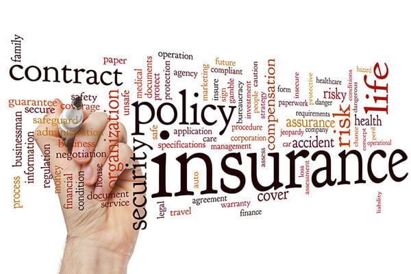 Insurance policy word cloud