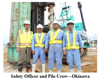 Safety Officer and Pile Crew Okinawa - Lyons 2017