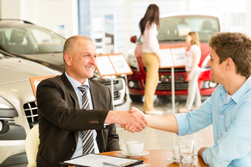 Buying car auto dealership