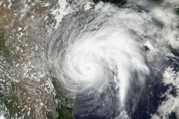 Hurricane Harvey satellite image from NASA