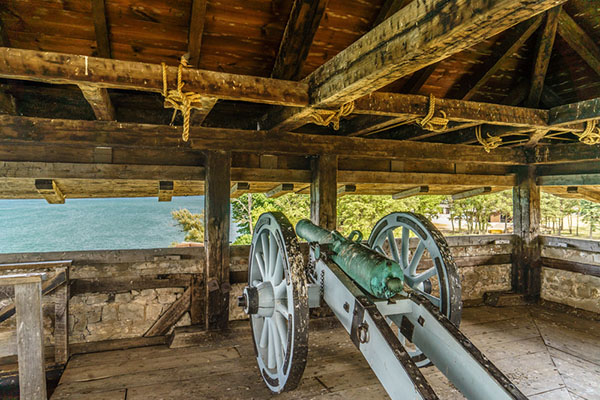 Historic cannon at Old Fort Niagara