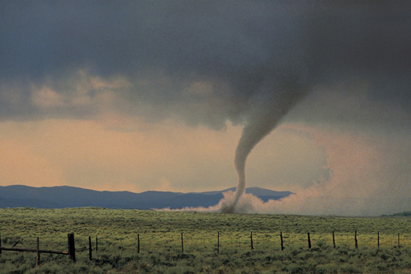 Tornado in a pasture
