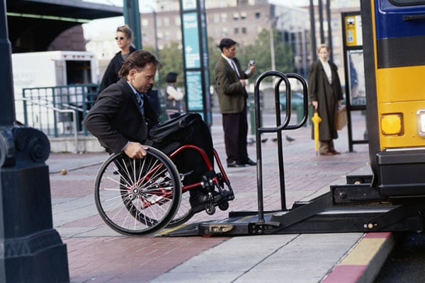 Businessman in a wheelchair