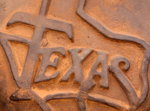 Texas wrought into iron
